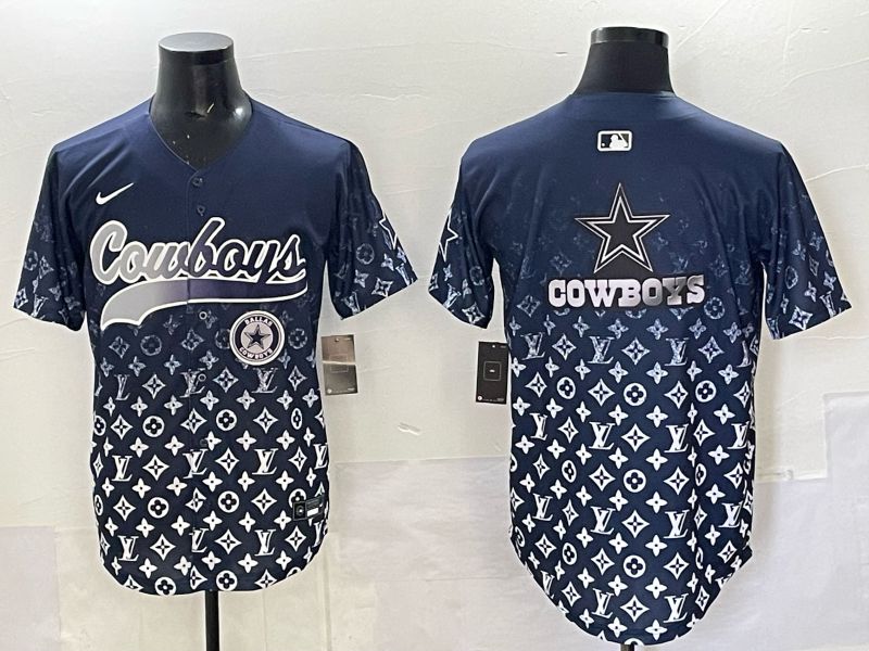 Men 2025 Dallas Cowboys Blank Drak Blue Nike Limited NFL Jersey 020->dallas cowboys->NFL Jersey